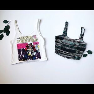 2 Cropped Tank Tops